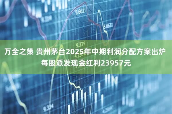 万全之策 贵州茅台2025年中期利润分配方案出炉 每股派发现金红利23957元